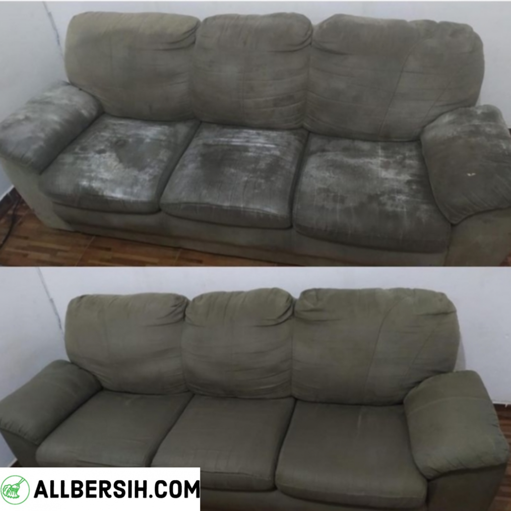 Allbersih menawarkan jasa cuci sofa Jakarta Selatan yang profesional dan terpercaya. Sofa Anda bersih dan nyaman seperti baru!